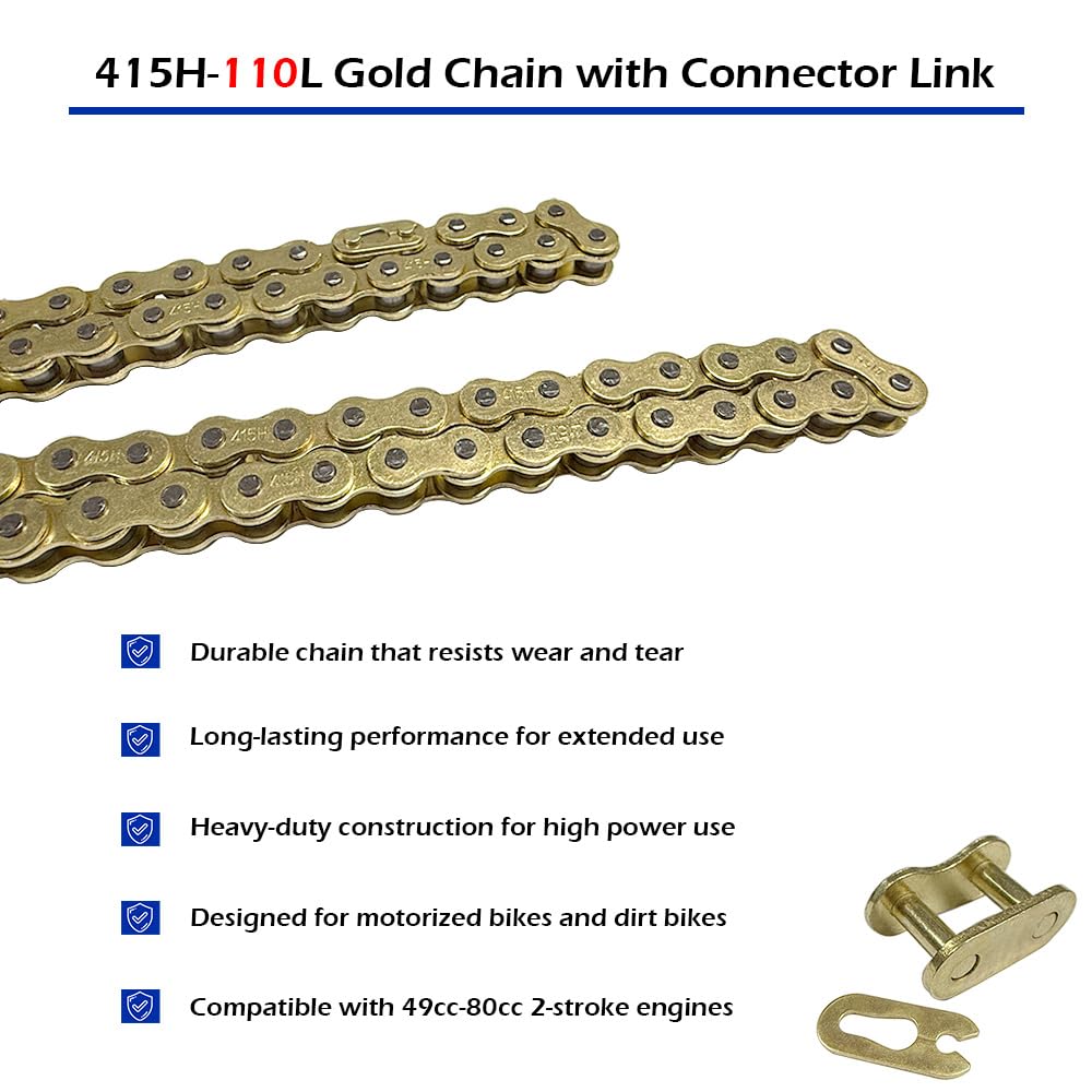 415H-110L Gold Chain with Connector Link — Amazon image 2