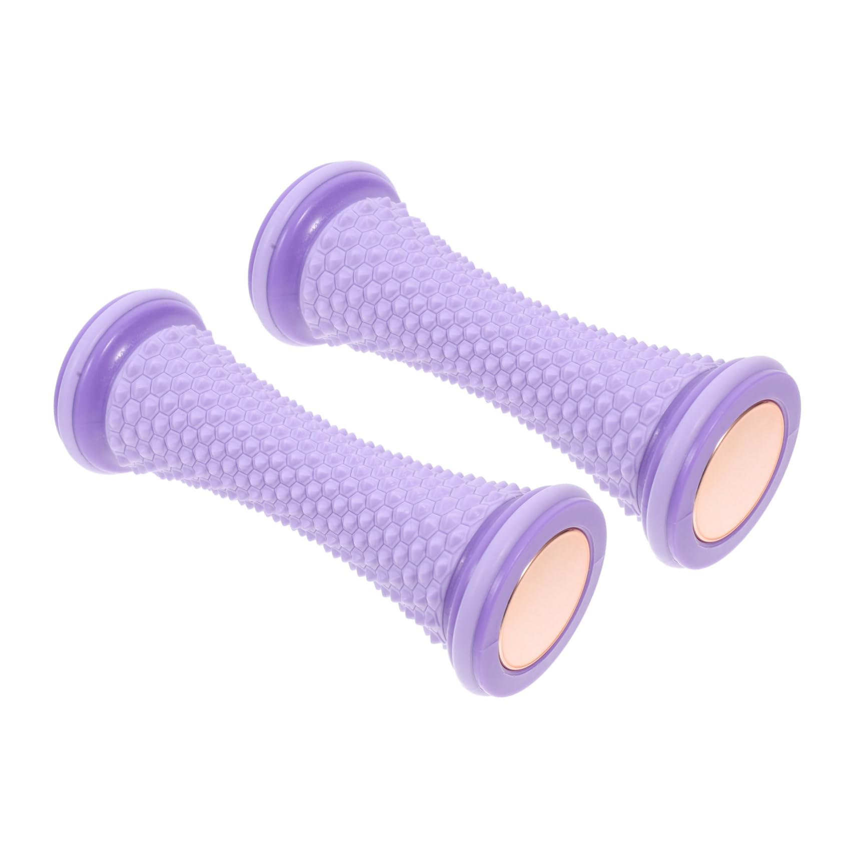 CALLARON Yoga Fußroller 2 Stück Manuelles Fußmassagegerät aus Tpr und Pvc Lila Rollenmassagegerät zur Fußsohlenmassage Lindert Fußermüdung Geeignet für Plantarfasziitis und Fußbogen