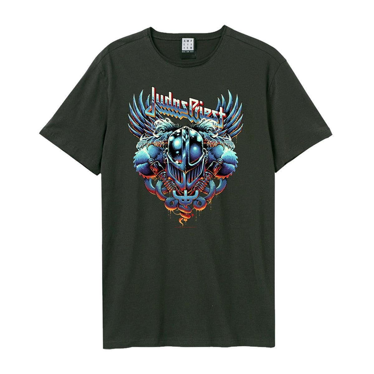 Amplified - Camiseta Luke Preece Pain Killers Judas Priest para Adultos Unisex (XXL) (Carbón)