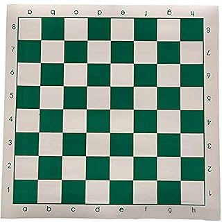Tournament Chess Mat, PU Leather Tournament Roll Up Chess Board, Chess Rollable Chessboard, Lightweight & Non Slip, Chess Mat for Kids and Adults(Size:42cm)