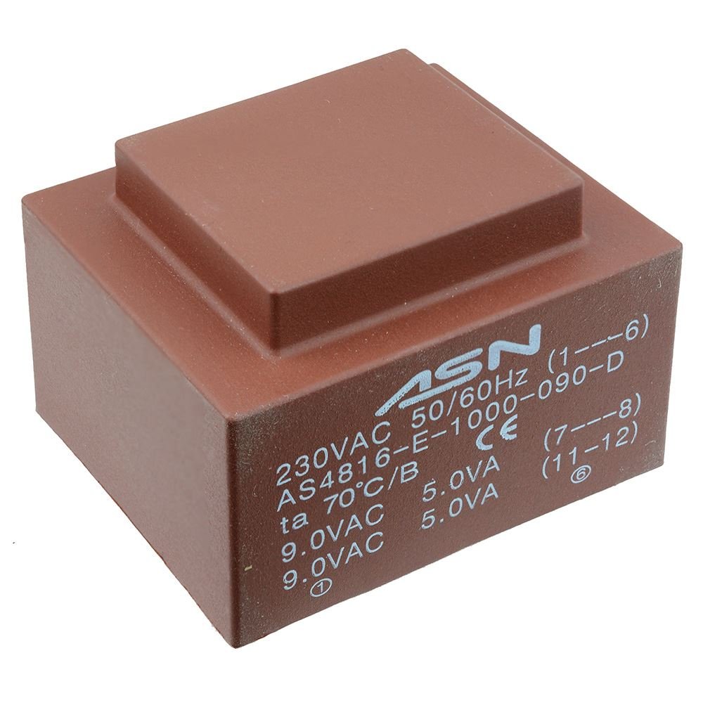 2x6V 10VA 230V Encapsulated PCB Transformer ASN Branded