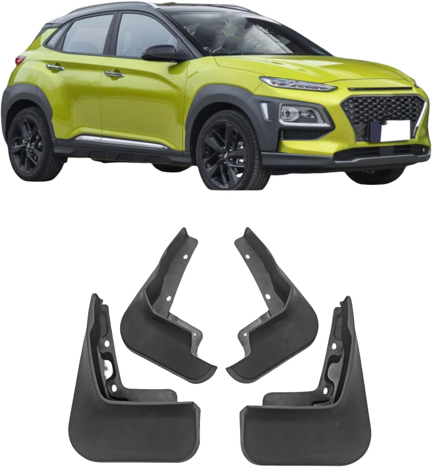 liufangfc 4PCS Heavy Duty Rubber Mud Flaps for Hyundai Encino