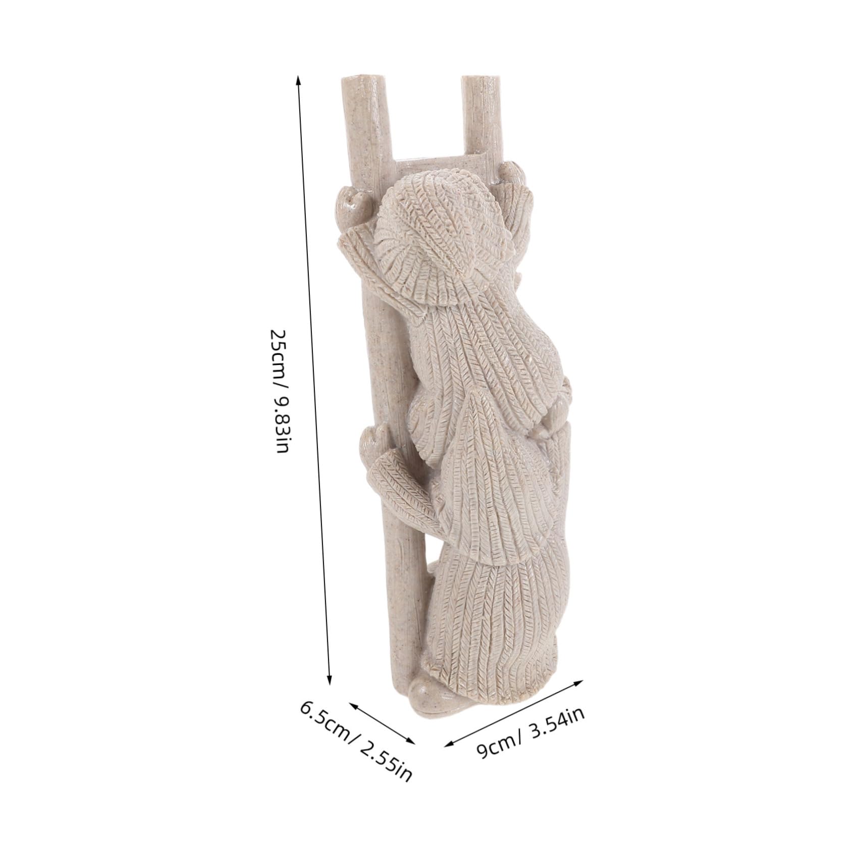 SOIMISS Sculpture Murale Homme Grimpant Figurine Résine Ornement De Poupée GNOME Statue De GNOME Grimpant pour Patio Statue Résine à Échelle De Jardin