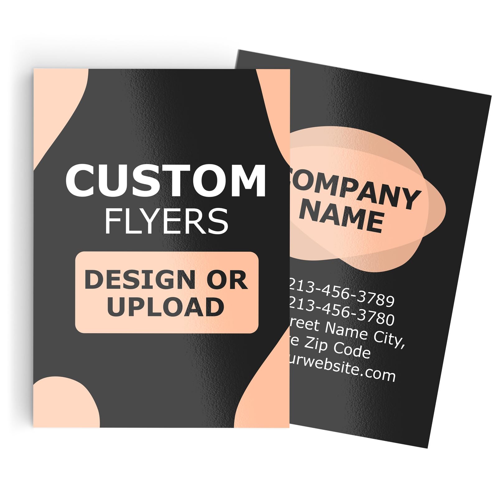 GotPrint Custom Bulk Flyers, Glossy, Vertical | Upload Design or Add Text | Personalized Photo | Double-Sided Printing Available,5 x 7 Vertical, 100