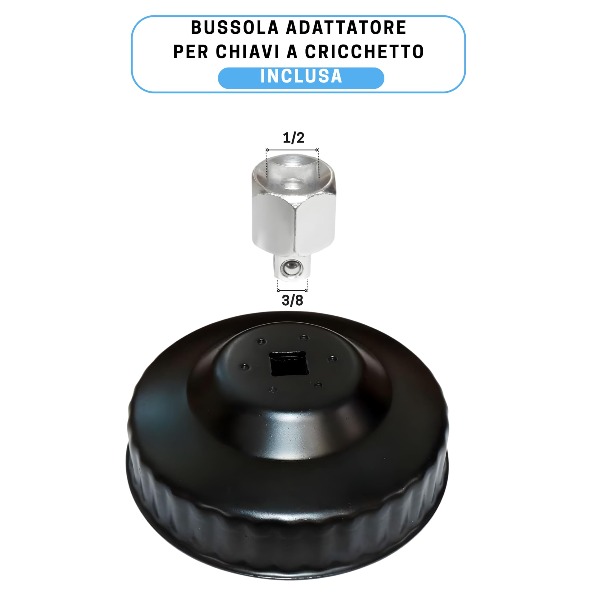 CLICLED 14 pezzi chiave a tazza filtro olio motore auto smontaggio rimozione
