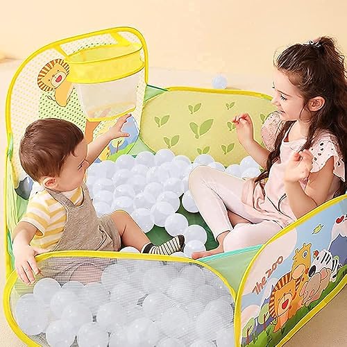 Miniatura 8 de Pelotas para niños, bolas de repuesto de plástico de 2.2 pulgadas, paquete de 100 unidades, colores brillantes, sin ftalatos y BPA, incluye una