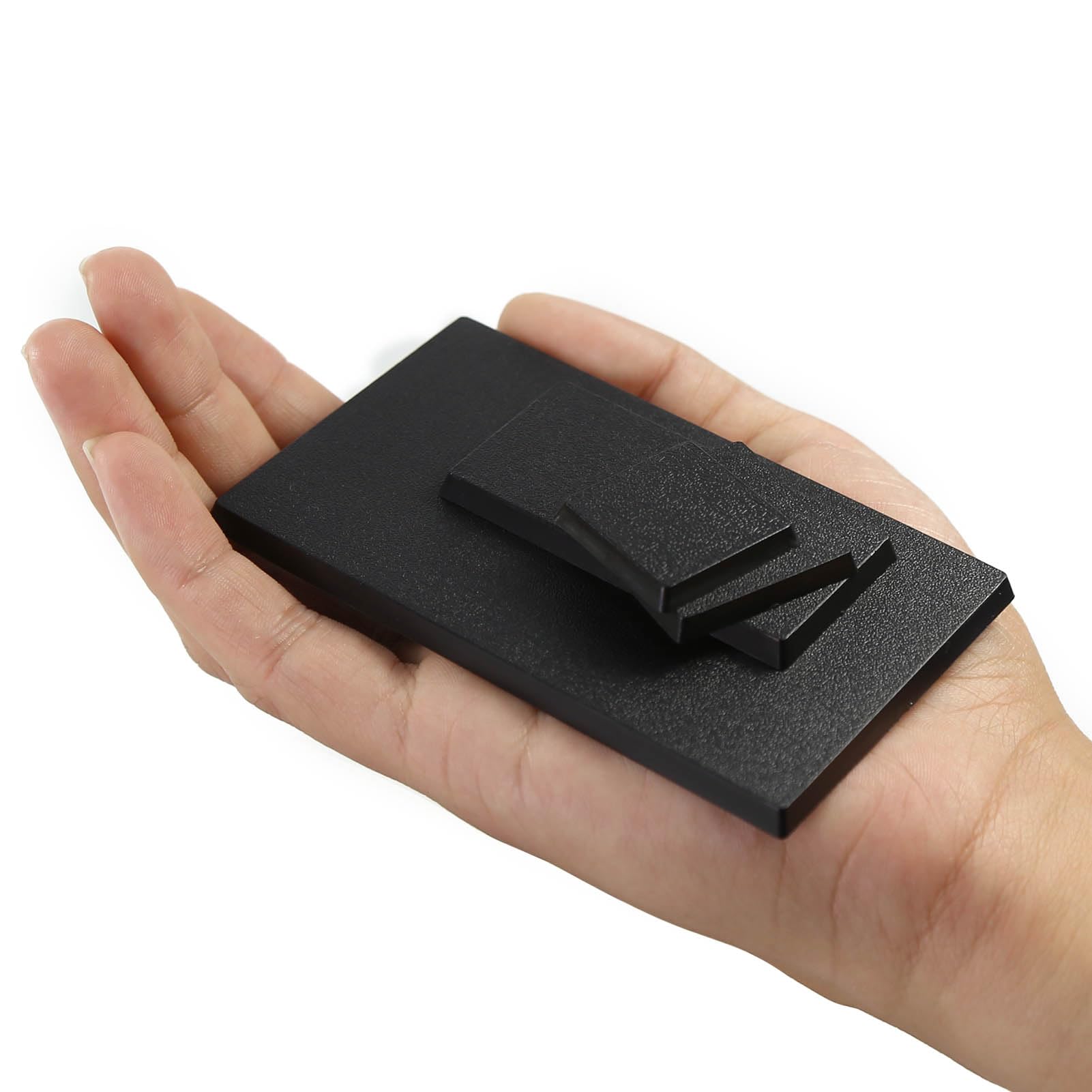 Evemodel Mixed Different Sizes Square Rectangle Bases for Wargames Tabletop (55pcs-2 Shapes & 4 Sizes)