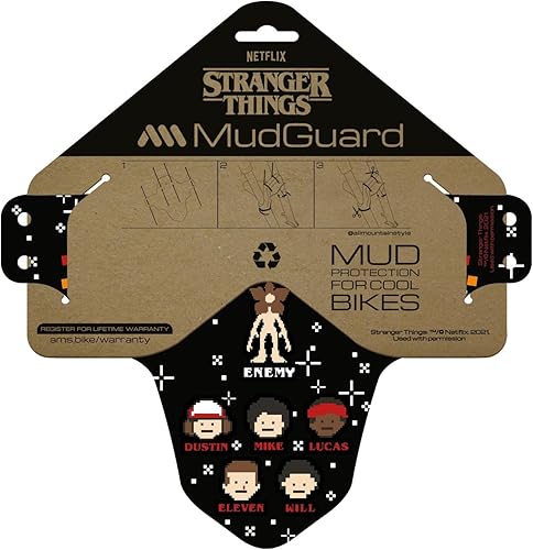 Miniatura 9 de Protector de barro para rueda delantera MTB, protección ligera y duradera, ajuste universal, protege contra el barro, el rocío de agua y más