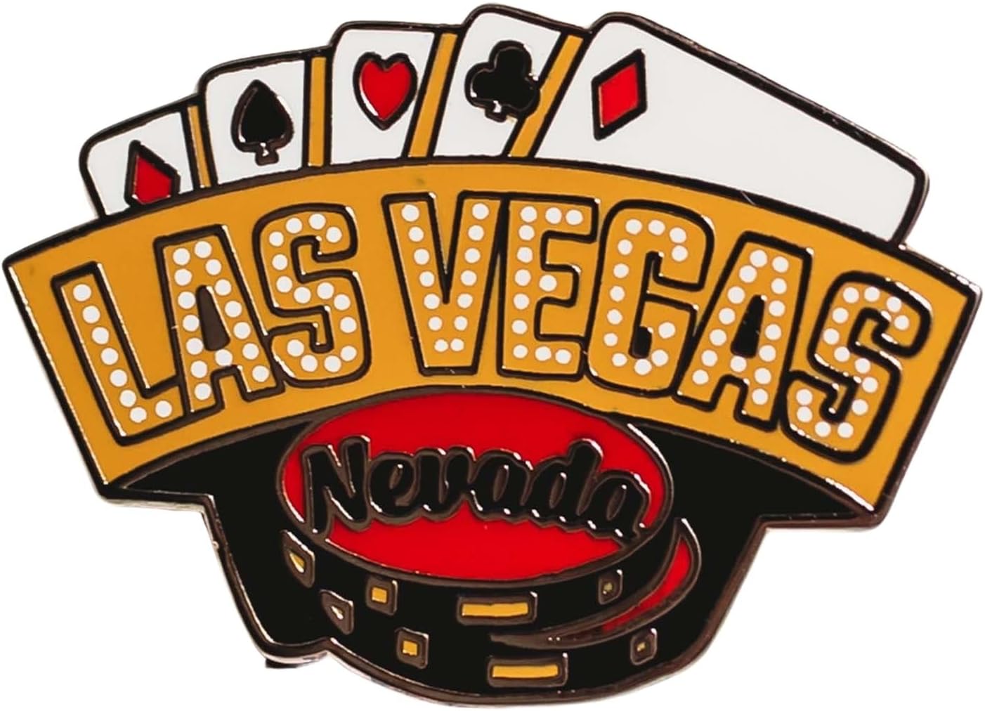 Las Vegas Enamel Travel Pin Las Vegas Strip Souvenir Las Vegas Nevada Brooch Pin