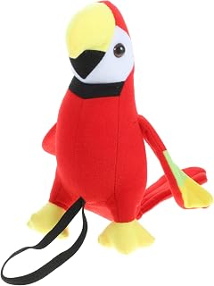 IMIKEYA Parrot Stuffed Animal Plush Bird Stuffed Animal Toy Stuffed Parrot on Shoulder Pirate Halloween Costumes for Boys Girls