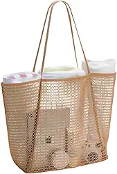 Bolsa Feminina Alça Ombro Praia e Piscina, Grande Capacidade - Moda Verão Transparente, Resistente a Viagem e Piscina | Tendencia em Alta