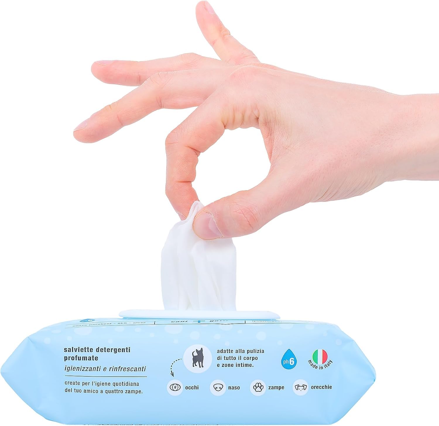 Animal House Salviette Profumate 350 PZ: Salviette Umidificate Ipoallergeniche e Biodegradabili per la Pulizia Quotidiana di Cani e Gatti (350, CAMOMILLA)