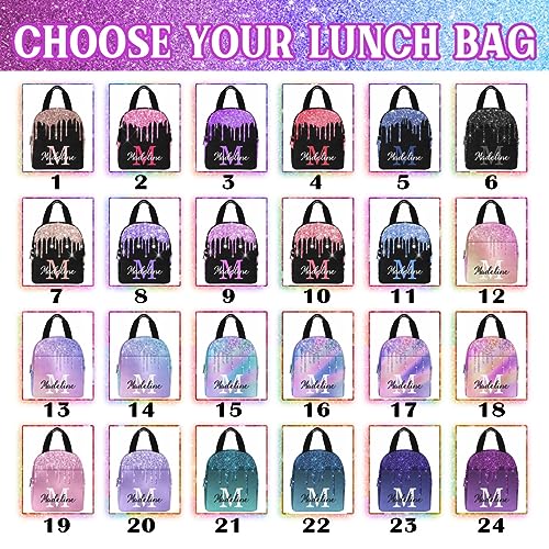 MyPupSocks Customized Backpacks for Teen Girls Personalized School Bags Backpack and Lunch Bag for Girls3