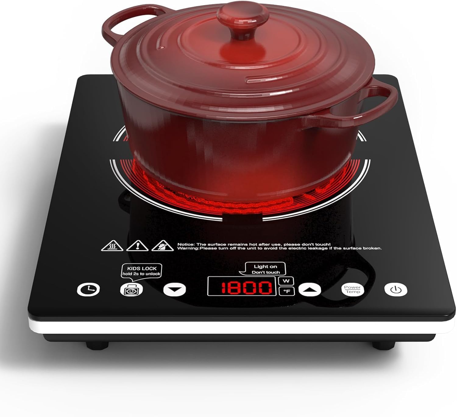 ANHANE 1800W Electric Cooktop