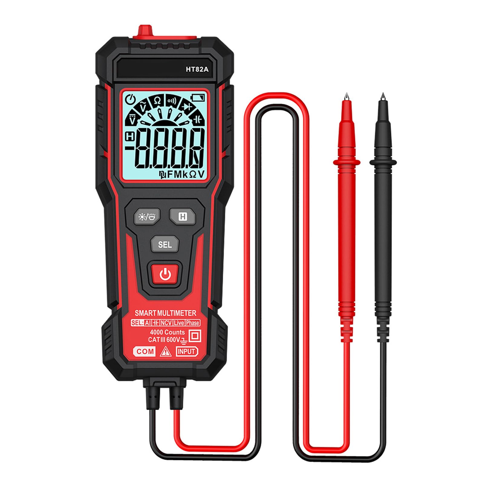 Yjcnelcr Digital Multimeter With Clear Display For Engineers Technicians And Hobbyists With Preferences Abs Substance Multimeter