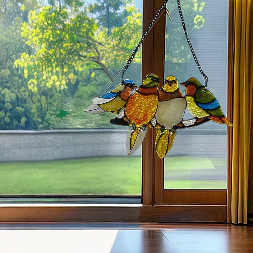 新品 花鳥・アメリカムシクイ スミレ サクラソウ カナダ・ステンドグラス社 Amazon.co.jp: HAOSUM ハチドリ ユリの花 ステンドグラス