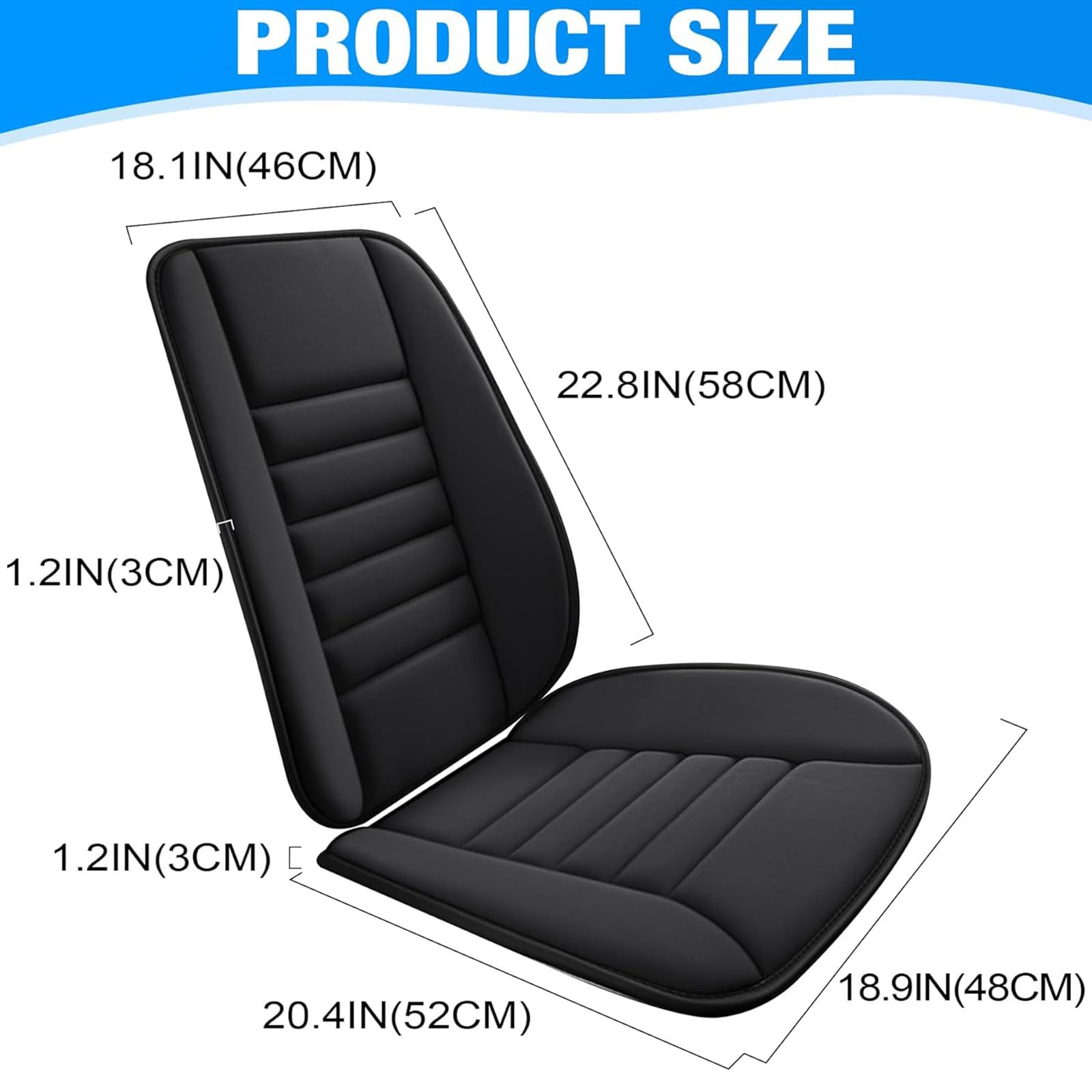 Coprisedili Sedili Auto Per Dacia Sandero Stepway 3.GEN 2.Gen 2012-2025, Cuscini per Sedie e Supporti Lombari Memory Foam per Alleviare il Dolore Alla Sciatica per Auto Sedia a Rotelle o Ufficio