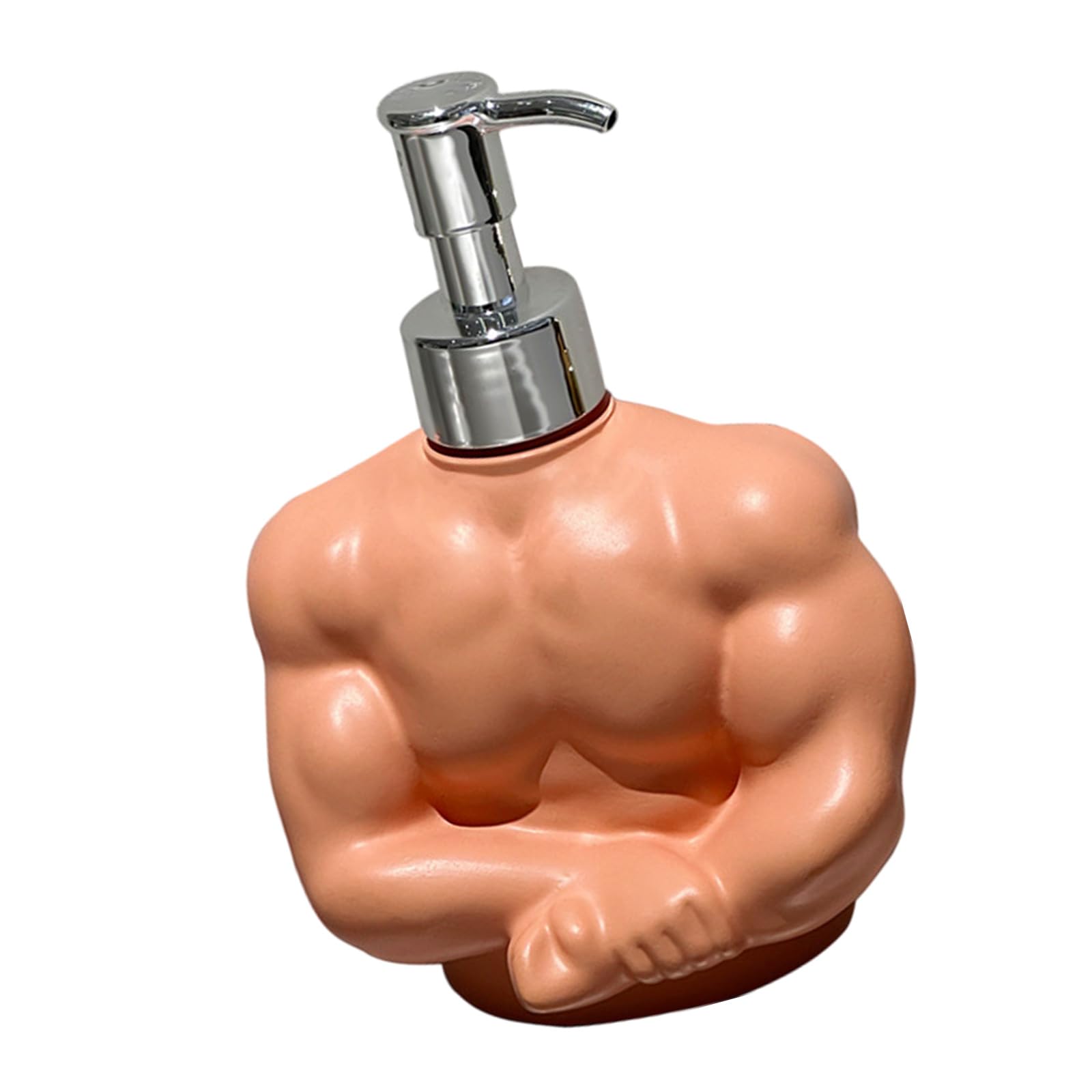 LUCKGONI Novelty Muscular Shape Liquid Soap Dispenser Press Pumps Bottle Lotion Dispenser for Gym Bathroom Decoration