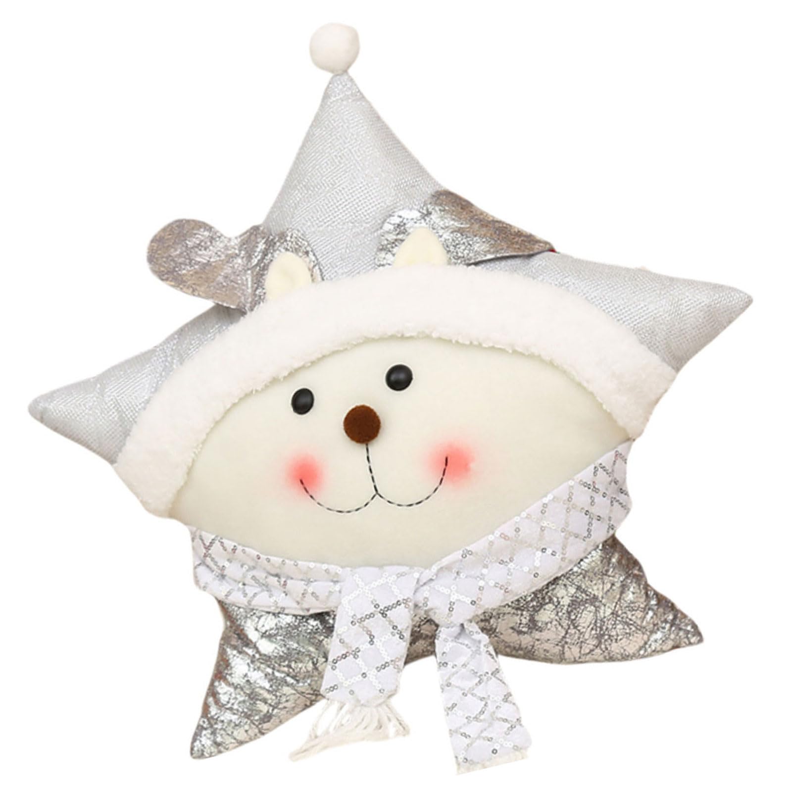 Carotoe Deer Holiday Themed Star Bedroom Cushion Comfortable Sofa Pillow With Sturdy Polyester Cotton Fabric Soft Christmas Pillow