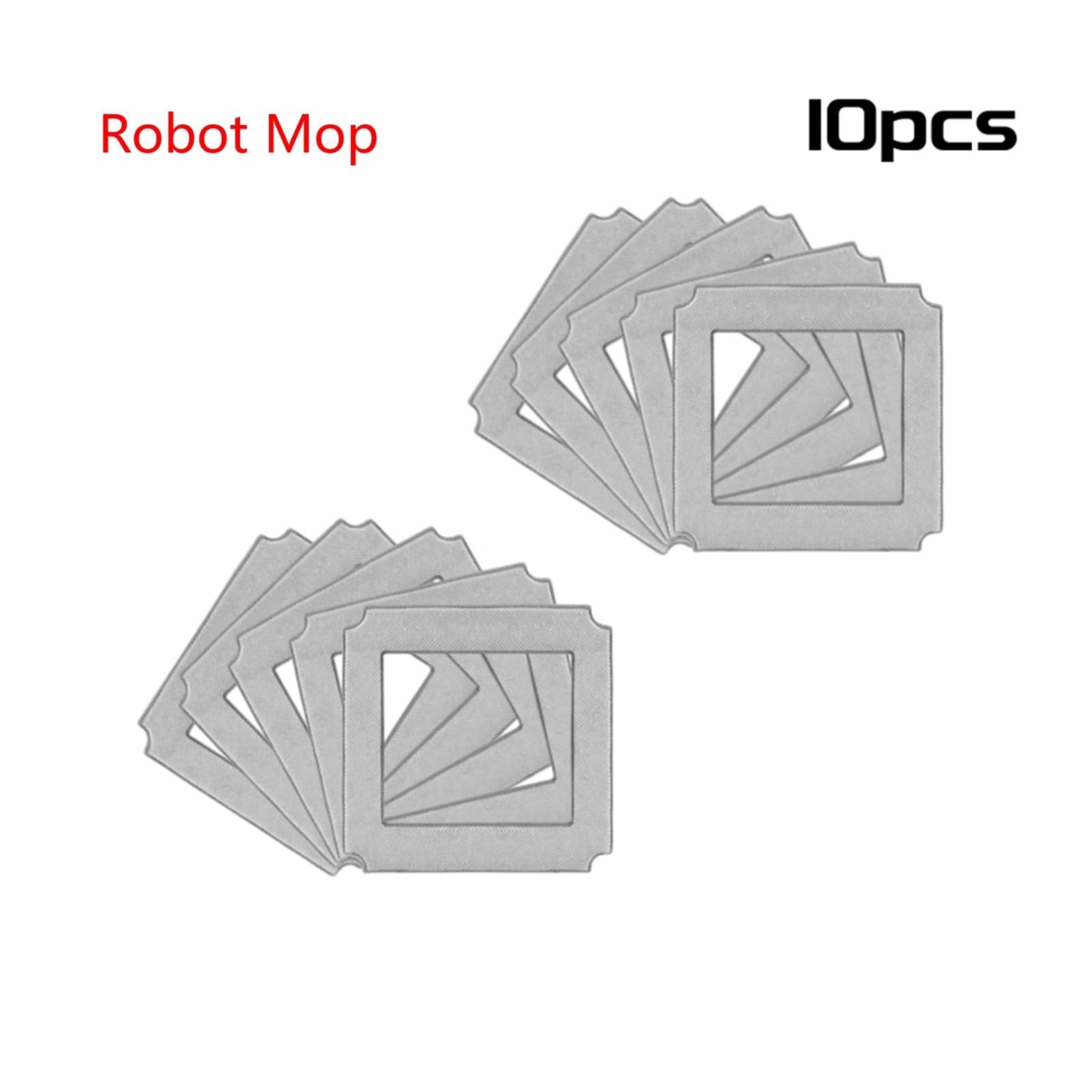 Tampone Di Pulizia for Robot for Finestre, Compatibile Con Ecovacs, Compatibile Con Winbot, X, W880 W850 W860 W836 Panno Di Ricambio for Mop(10pcs)