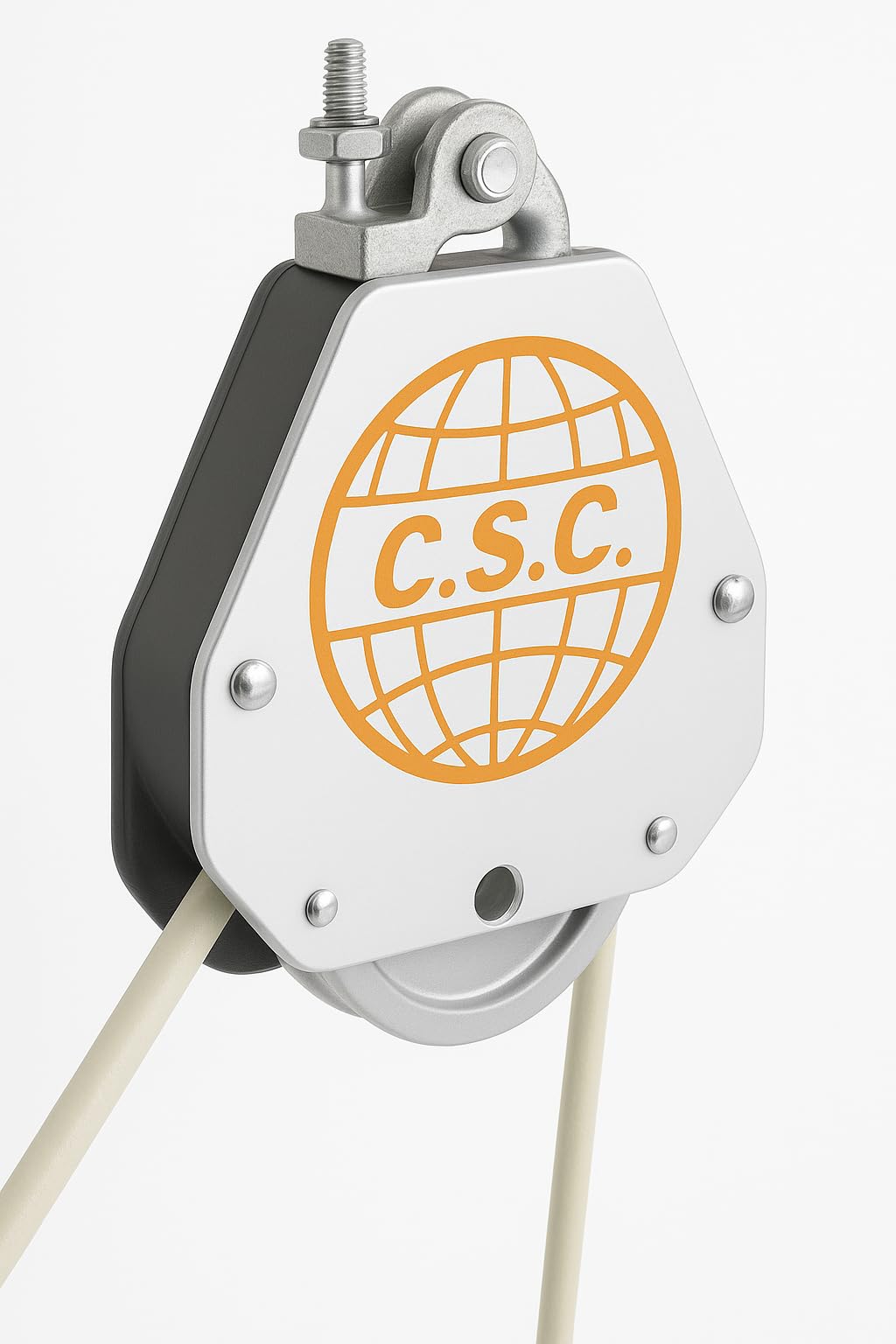 Carrucola per Sollevamento, Made in Italy - Carrucola di Sicurezza adatta per Cantieri Edili – Carrucola con Freno Autobloccante da Utilizzare con Funi di Diametro 18-22mm - Portata 50kg