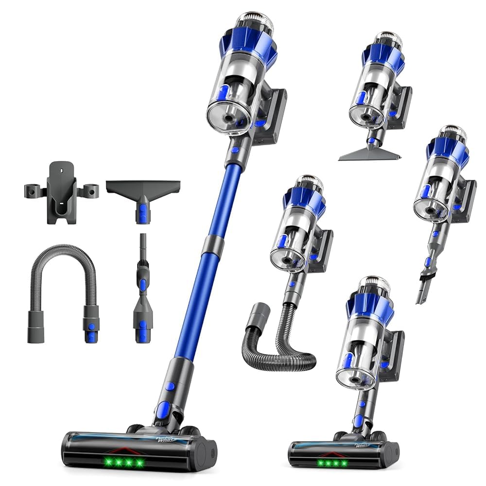 Amazon.com - Hearten Cordless Stick Vacuum Cleaner with White
