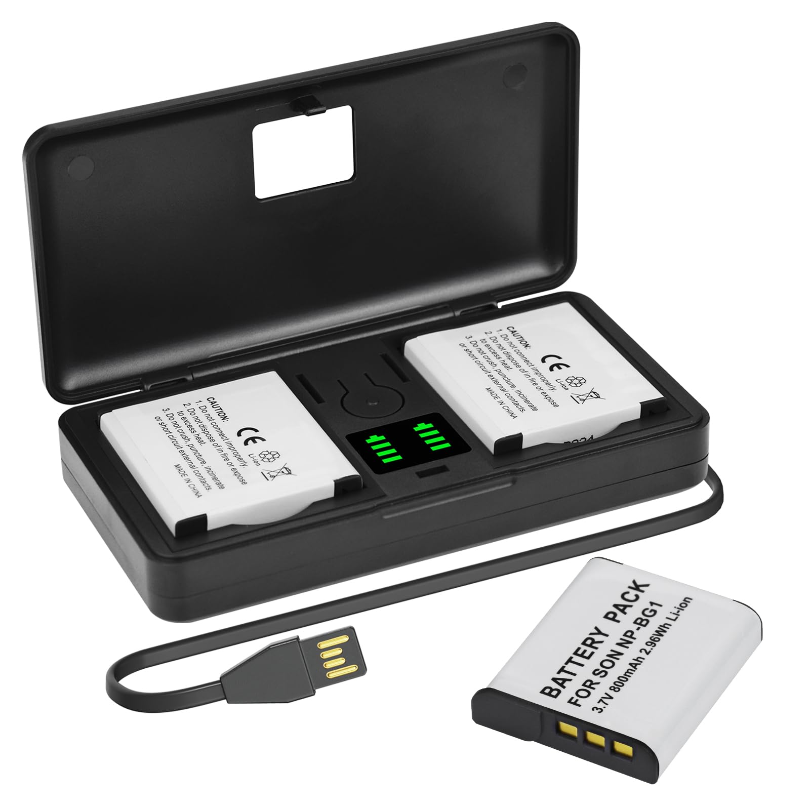 Caricabatteria (Auto/Corrente) compatibile con Sony NP-FW50 / Cyber-shot DSC, DSLR, NEX, SLT... - vedi lista