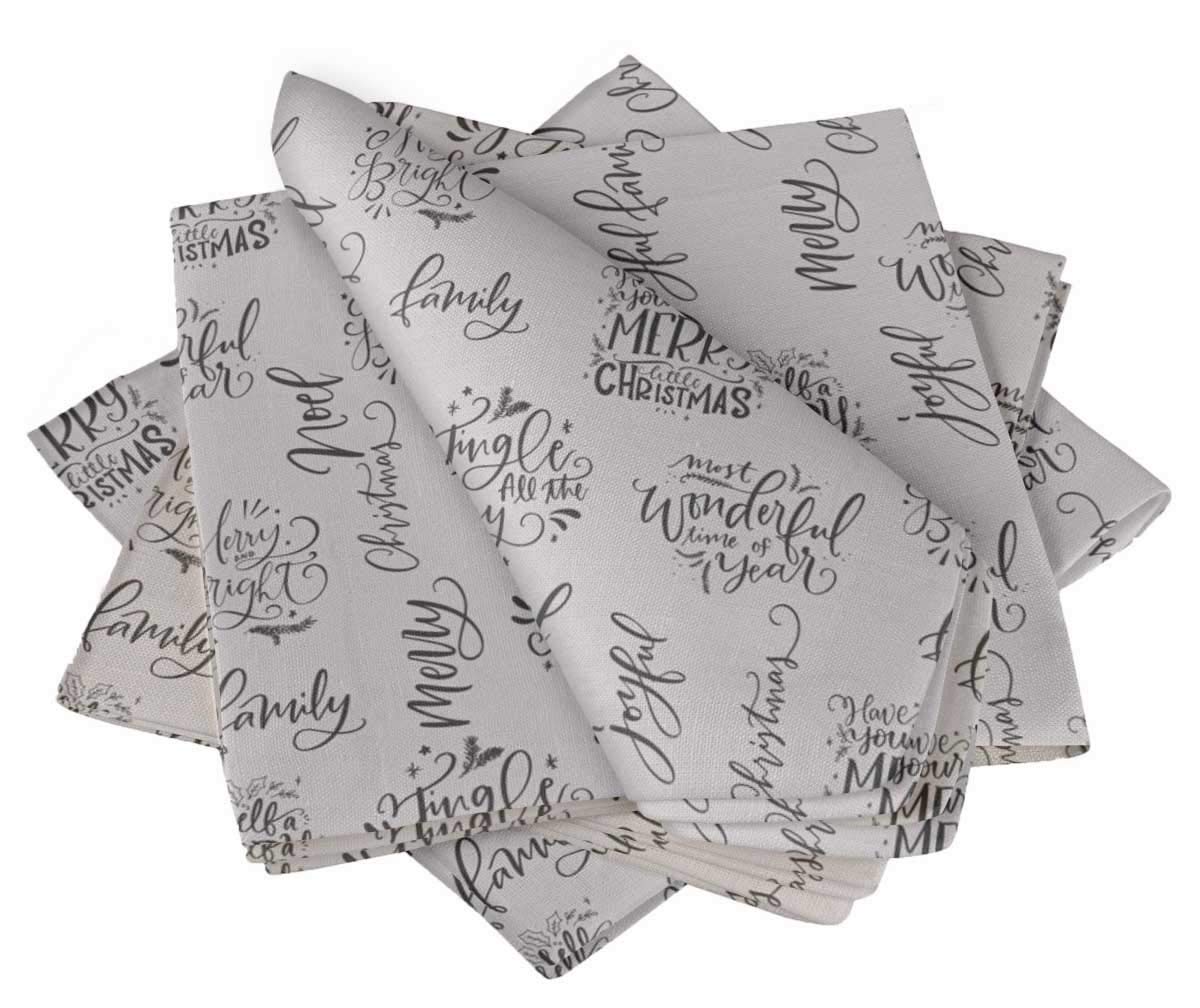 Serviettes Joyeux Noël S4Sassy paquet de 4 idéal pour offrir
