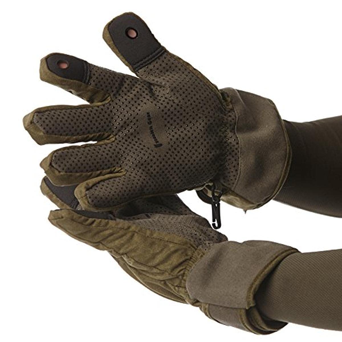 Stealth Gear Size M Photographer's Gloves, Green/Black