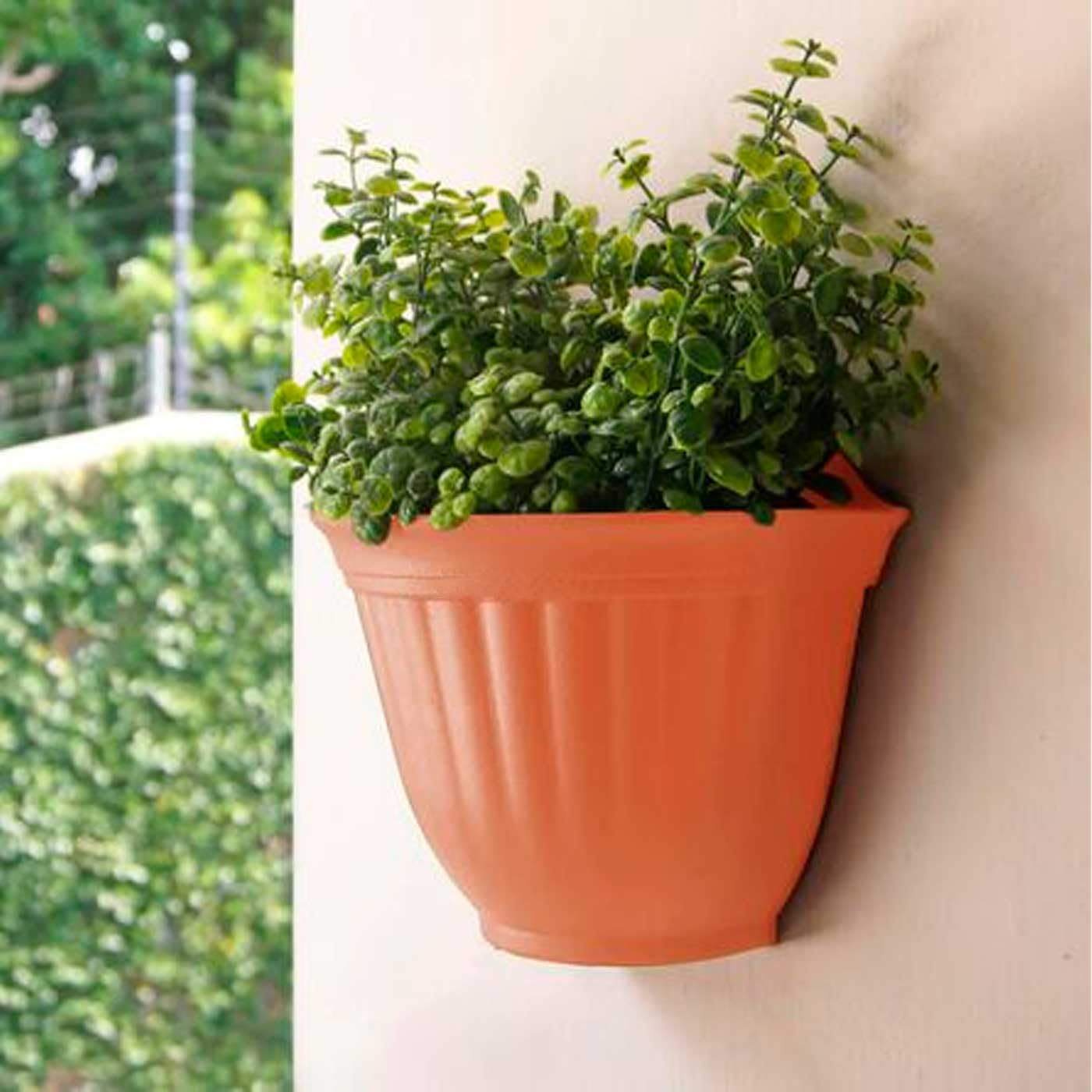 VASO DI FIORI Plastica Per Recinzione Da Appendere Alla Parete Cesto