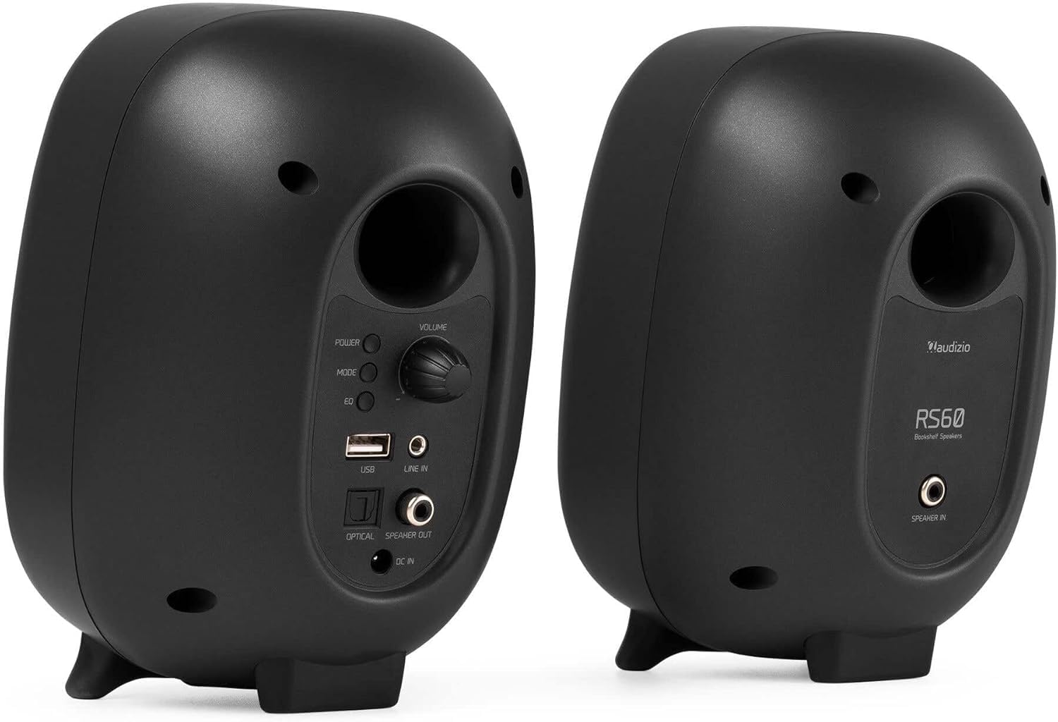 Audizio RS60 Lautsprecher Bluetooth, 120 Watt Studio Monitor | DSP | 40Hz-20kHz | RCA |PC Boxen, inspirierende PC Lautsprecher für Gamer und Musikliebhaber - Grau