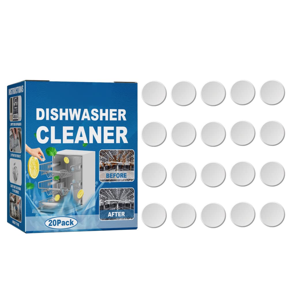 Asotagi Dishwasher Machine Descaling Tablets, Wash Dishwasher Cleaner, Clean Hidden Grease and Grime