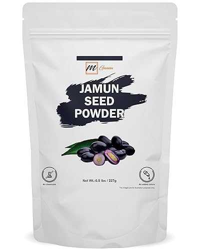 Semilla de Jamun 100% Natural/Eugenia Jambolana Polvo para la Piel y Cuidado de la Salud 0.5 LBS / 227 GMS