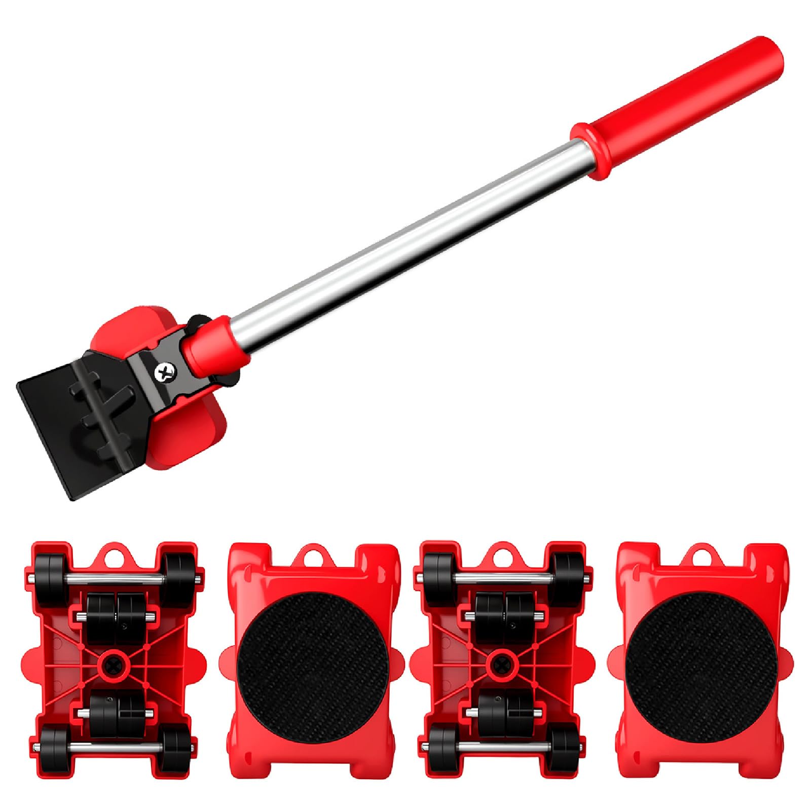 Furniture Movers with Wheel Heavy Stuff Moving Roller Furnitures Mover Tool with 360°Rotation Rubber Wheel Heavy Type Furniture Mover
