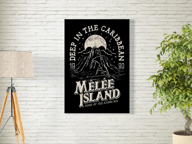 Deep in the Caribbean Wall Art for Decoration easy to hang, 40x60cm, 1Pcs