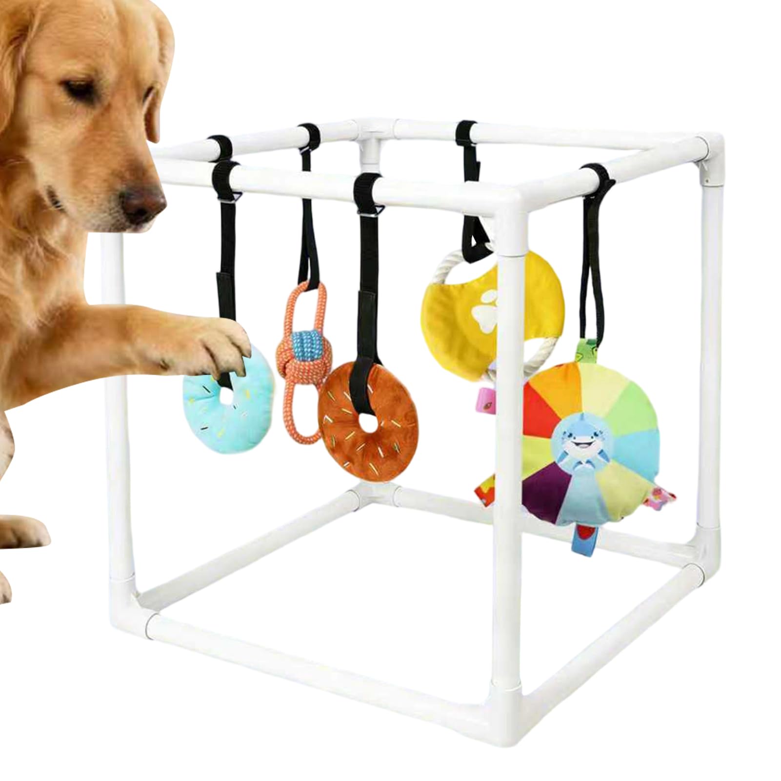 Gimnasio De Juego para Cachorros Centro De Actividades Interactivas con 5 | Juguetes Interactivos para Cachorros Para en Puerto de Coche Fuente de Alimentación Videojuegos Hogar y Viaje
