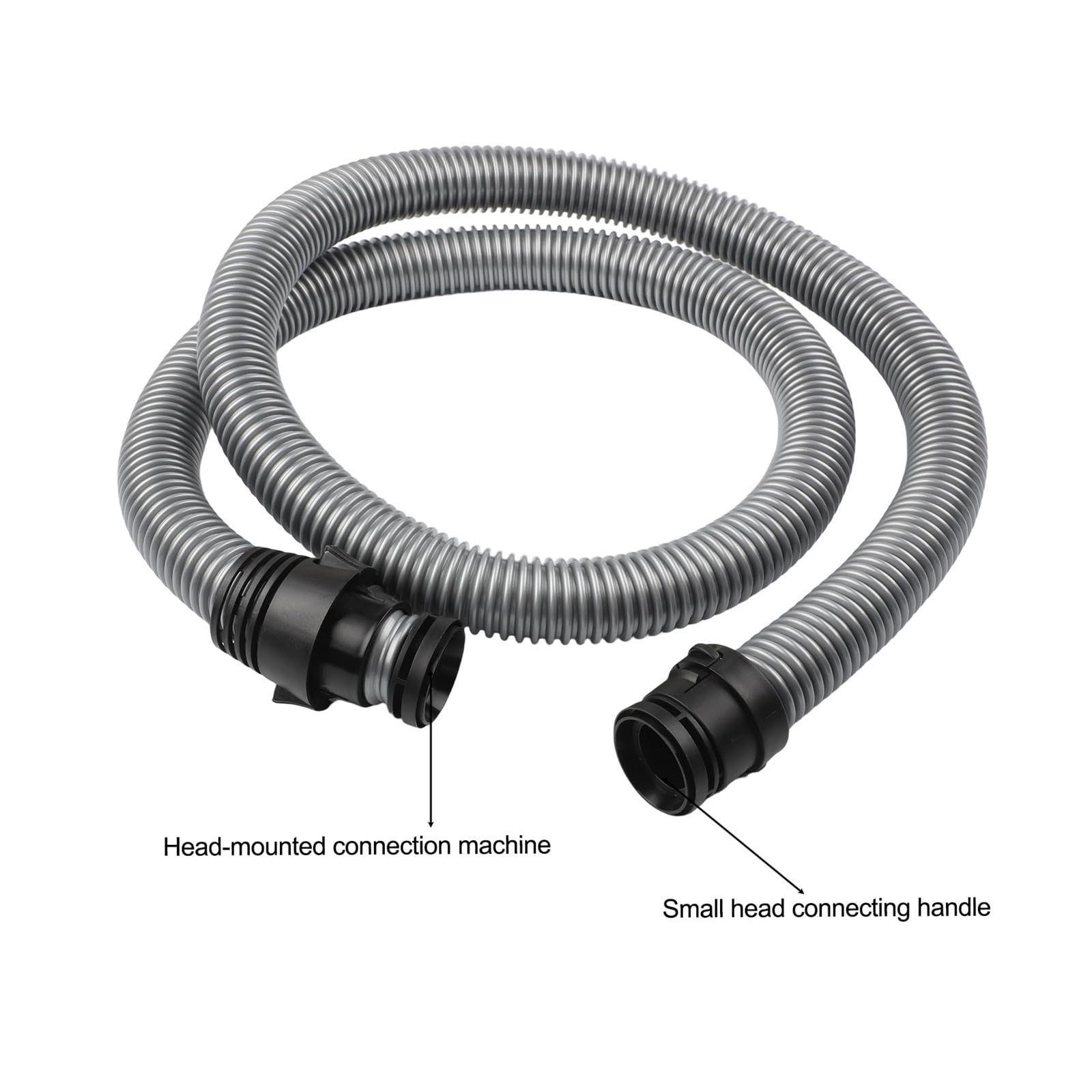 2 M Langer Schlauch Mit Griff, Kompatibel Mit Miele Staubsaugern Der Serien C1, C2 Und S (38 Mm), Haushaltsreinigungszubehör(Hose Handle)