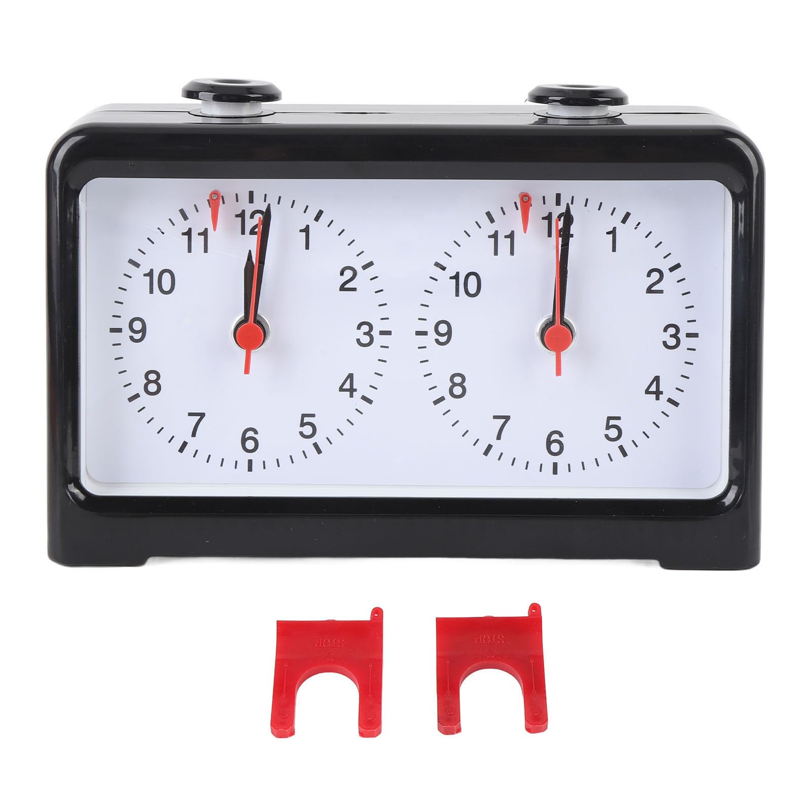 AMONIDA Orologio da Scacchi Meccanico Elegante Timer Silenzioso Ad Alta Precisione per Competizioni di Scacchi Design Elegante Materiale ABS