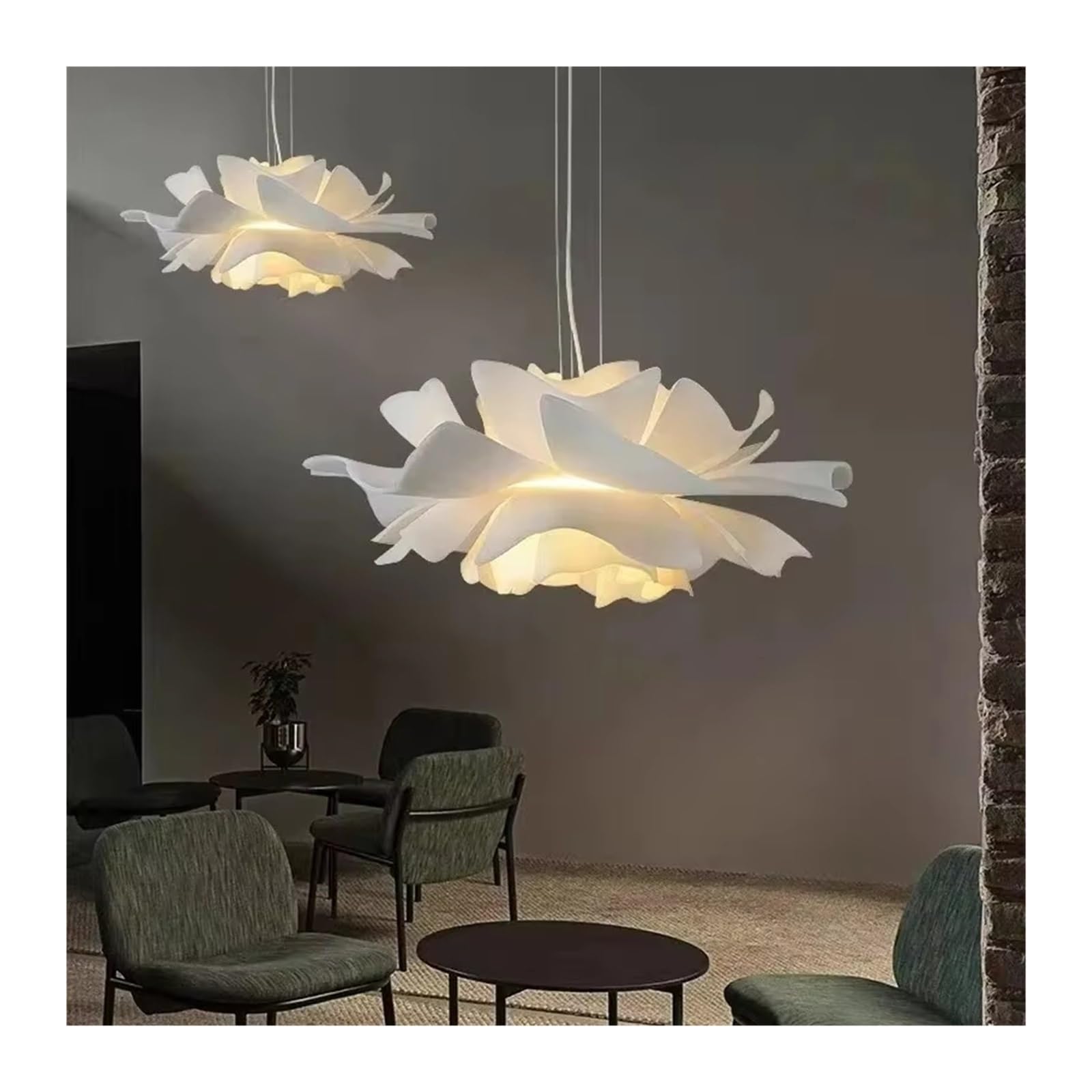 Lampade a Sospensione nordiche a Forma di Fiore in Acrilico per Camera da Letto, Soggiorno, Sala da Pranzo, Decorazione, lampade a Sospensione, lampadari