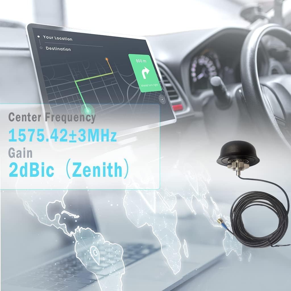 Antenna GPS Maswell SMA 1575,42 MHz esterna impermeabile montaggio a vite