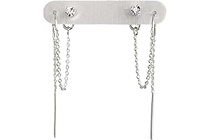 Sterling Silver Double Piercing Earrings: The Epitome of Grace and Versatility