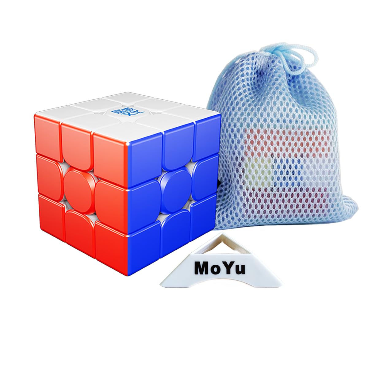 2025 Newest MoYu WeiLong V11 3x3x3 Magic Puzzle Cube Turning Toy Stickerless Multicolor Competition-Level Feel 3x3 Cube (20M Ball Core MagLev Magic Cloth Version)