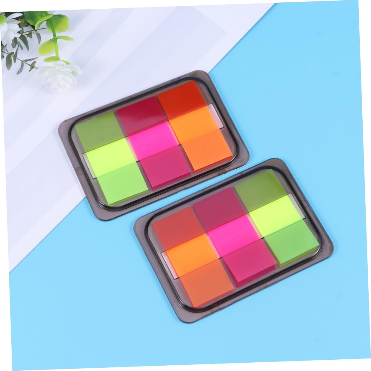 NUOBESTY 30packungen Neon Page Marker Bunte Haftnotizen Selbstklebende Lesezeichen Für Bücher Und Dokumente Markieren Und Hervorheben Von Informationen