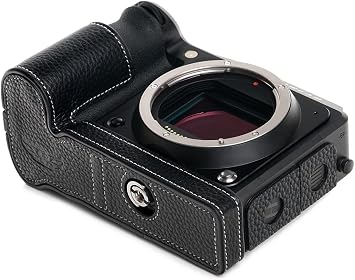 Black Handmade Genuine Leather Camera Case Bag for Hasselblad X2D 100C