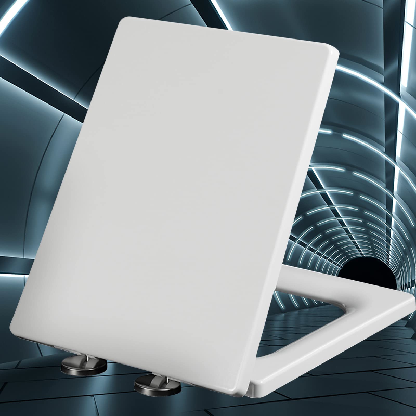 Toilet seat， Universal Toilet Seats Quick Release Durable Slow Close Lid Cover(40~45cm*34.5cm)
