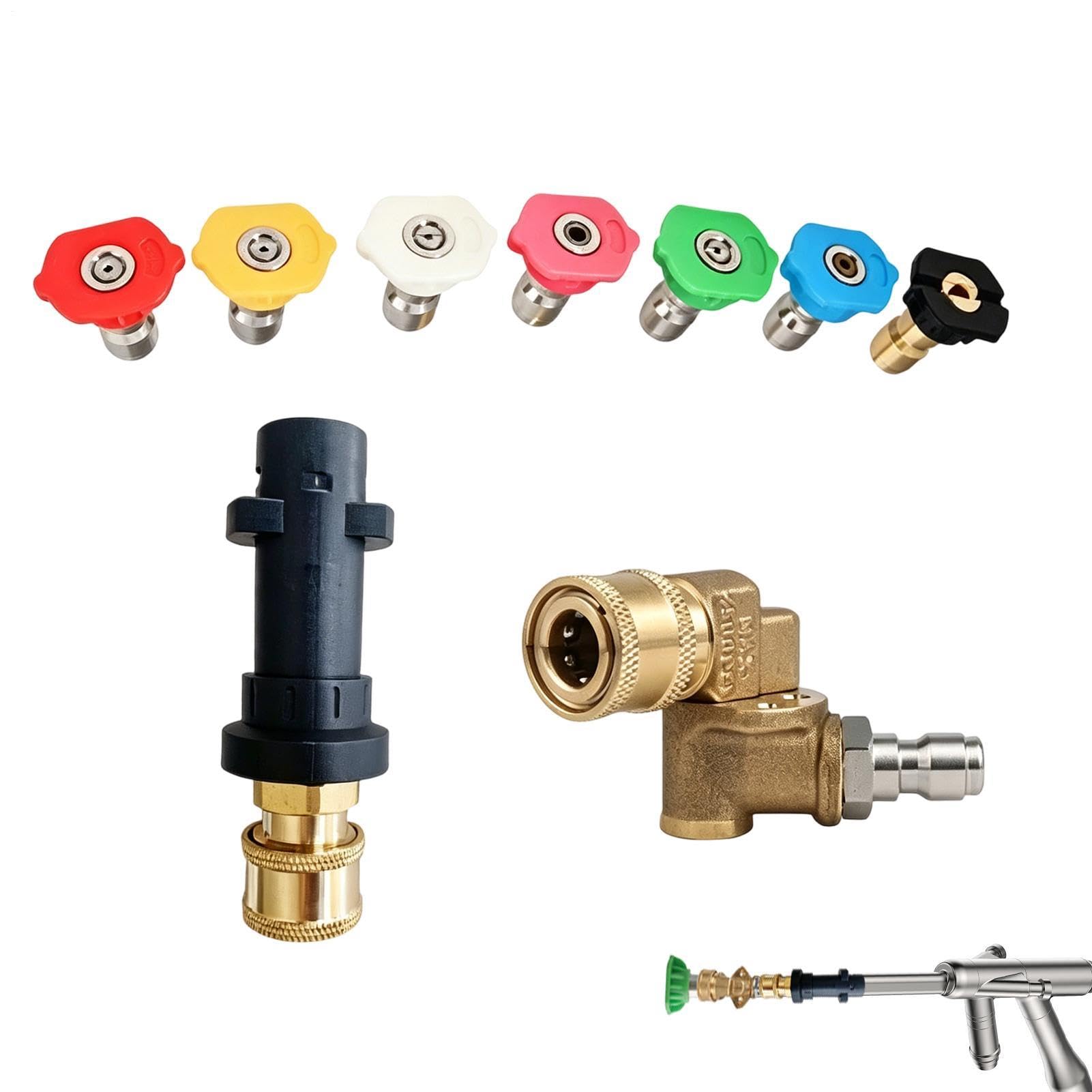 Kit de buses nettoyeur haute pression multi-modes pour terrasse et voiture