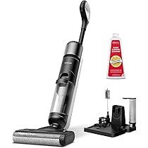 Ultenic Lavapavimenti Senza Filo, 50 Min Autonomia, Auto-Propulsione, Aspirapolvere Lavapavimenti con Rilevamento Automatico Sporco, Pulizia Bordi, Doppio Serbatoio, Assistente Vocale per Pavimenti