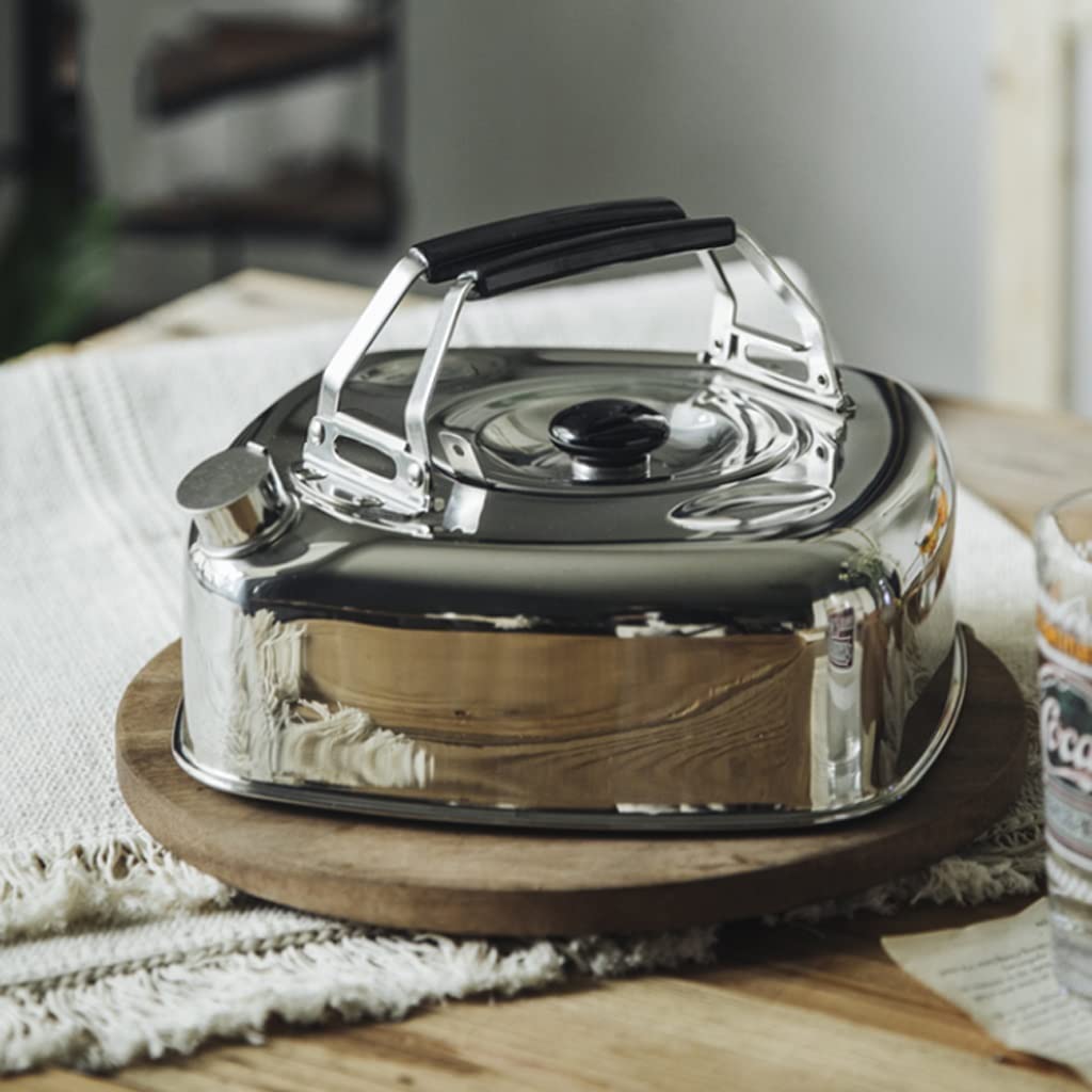 Amazon.com: MUYRJLZX Kettle stovetop Square Kettle Stainless Steel