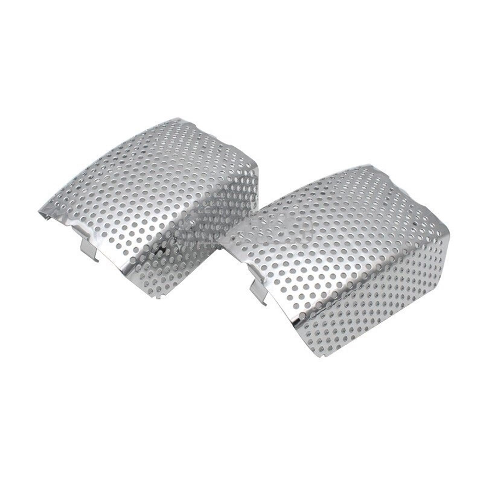 Condotti Aria Freno Di Raffreddamento Kit Moto Cromato/Nero Inserto Pinza Freno Anteriore Set Misura Per Harley Touring Road King Electra Glide CVO Ultra Classic V-Rod 06-19(Chrome)