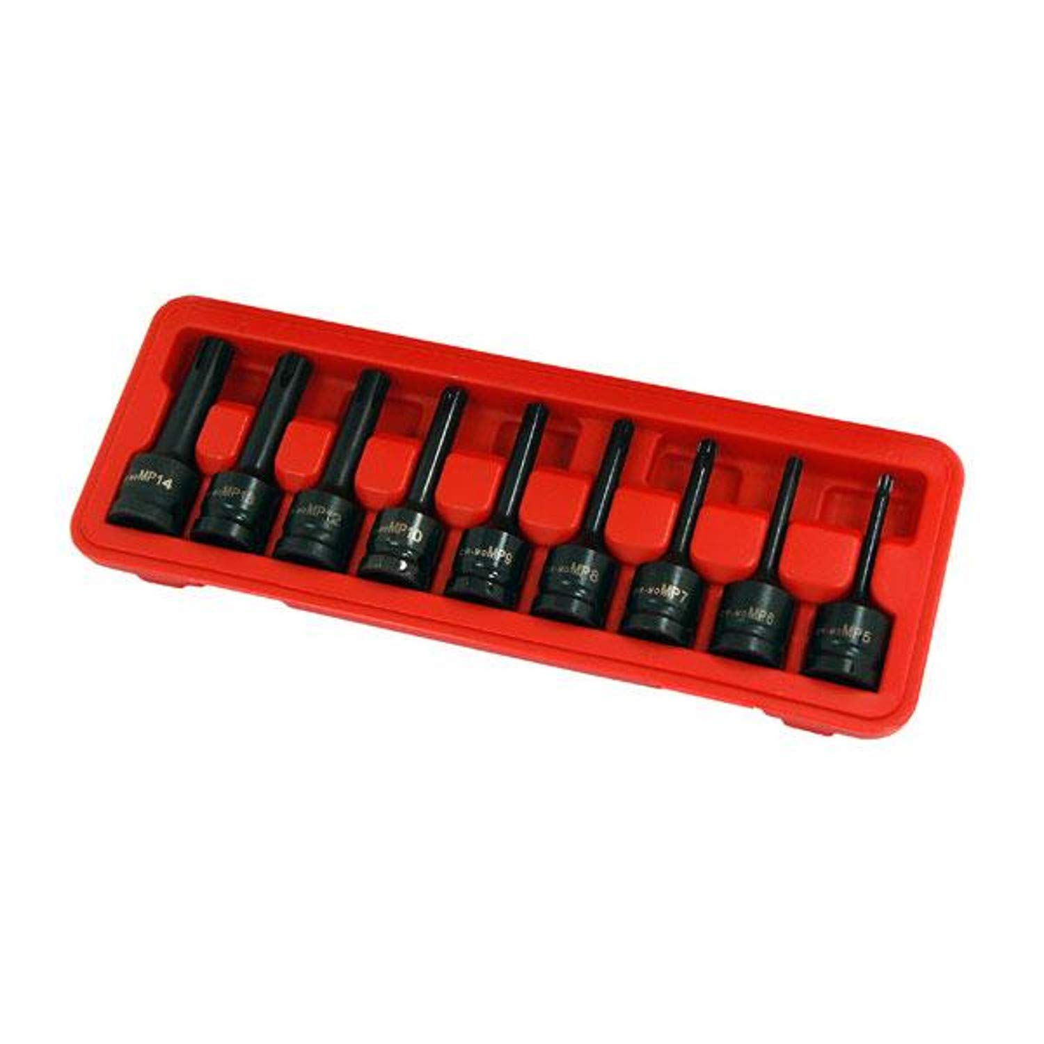 Neilsen 9 PCE Impact RIBE Bit Socket Set R5-R14 1/2" Drive